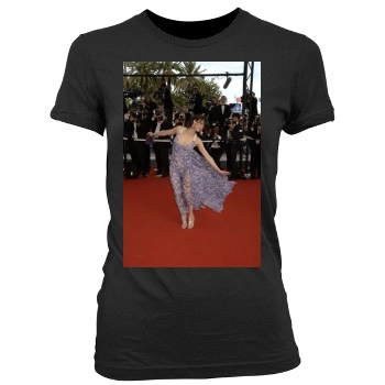 Sophie Marceau Women's Junior Cut Crewneck T-Shirt