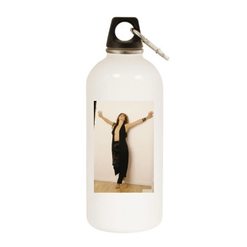 Sophie Marceau White Water Bottle With Carabiner