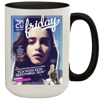 Emilia Clarke 15oz Colored Inner & Handle Mug