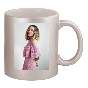 Emilia Clarke 11oz Metallic Silver Mug