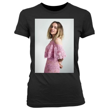 Emilia Clarke Women's Junior Cut Crewneck T-Shirt