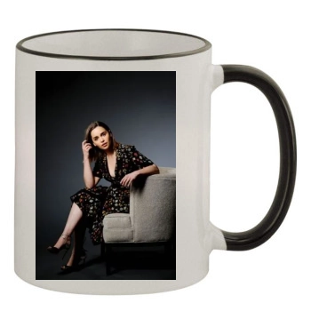 Emilia Clarke 11oz Colored Rim & Handle Mug