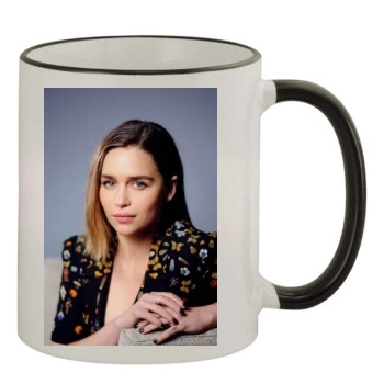 Emilia Clarke 11oz Colored Rim & Handle Mug