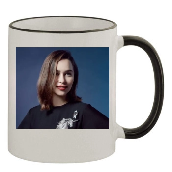 Emilia Clarke 11oz Colored Rim & Handle Mug