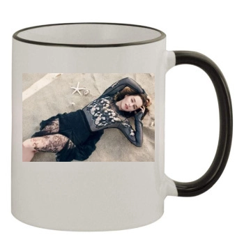 Emilia Clarke 11oz Colored Rim & Handle Mug