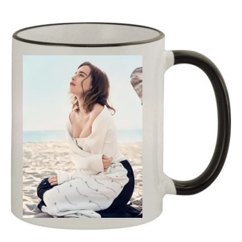 Emilia Clarke 11oz Colored Rim & Handle Mug