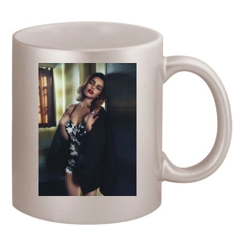 Emilia Clarke 11oz Metallic Silver Mug