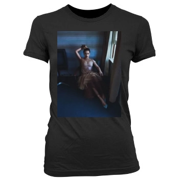 Emilia Clarke Women's Junior Cut Crewneck T-Shirt