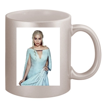 Emilia Clarke 11oz Metallic Silver Mug