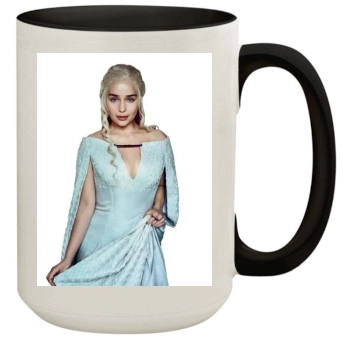 Emilia Clarke 15oz Colored Inner & Handle Mug