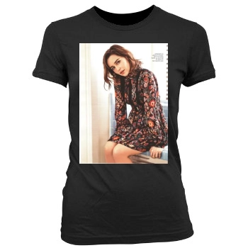 Emilia Clarke Women's Junior Cut Crewneck T-Shirt