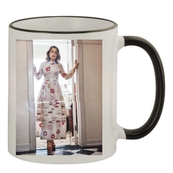 Emilia Clarke 11oz Colored Rim & Handle Mug