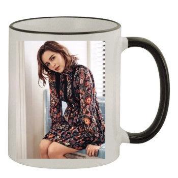 Emilia Clarke 11oz Colored Rim & Handle Mug