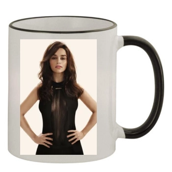 Emilia Clarke 11oz Colored Rim & Handle Mug