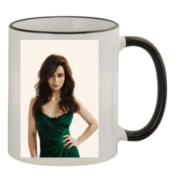 Emilia Clarke 11oz Colored Rim & Handle Mug