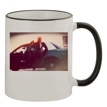 Emilia Clarke 11oz Colored Rim & Handle Mug