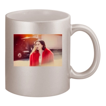 Emilia Clarke 11oz Metallic Silver Mug