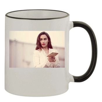 Emilia Clarke 11oz Colored Rim & Handle Mug