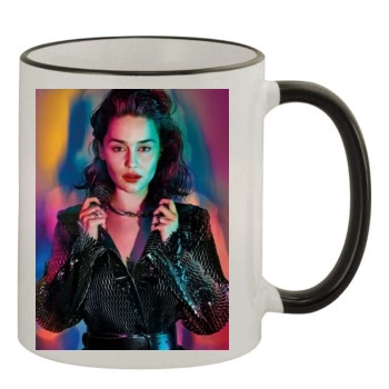 Emilia Clarke 11oz Colored Rim & Handle Mug