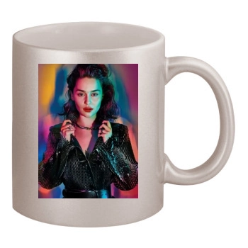 Emilia Clarke 11oz Metallic Silver Mug