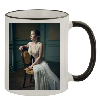 Emilia Clarke 11oz Colored Rim & Handle Mug