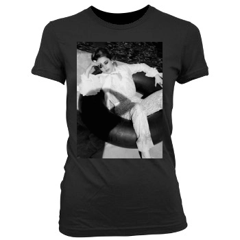 Emilia Clarke Women's Junior Cut Crewneck T-Shirt