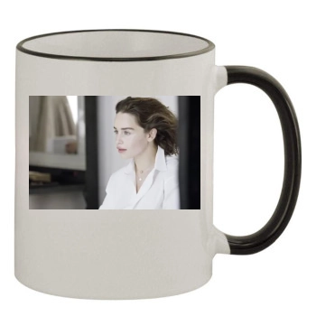 Emilia Clarke 11oz Colored Rim & Handle Mug