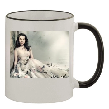 Emilia Clarke 11oz Colored Rim & Handle Mug