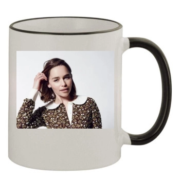 Emilia Clarke 11oz Colored Rim & Handle Mug