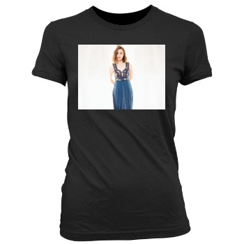 Emilia Clarke Women's Junior Cut Crewneck T-Shirt