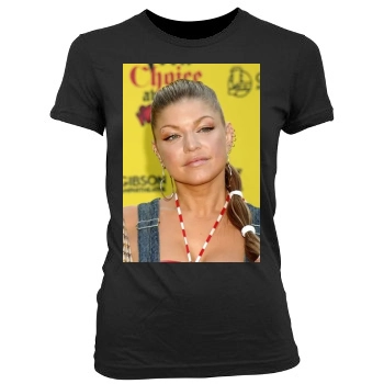 Fergie Women's Junior Cut Crewneck T-Shirt