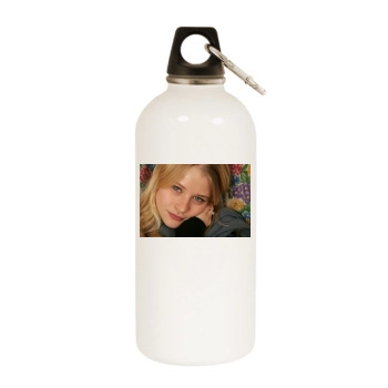 Emilie de Ravin White Water Bottle With Carabiner