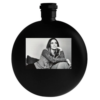 Emily Blunt Round Flask