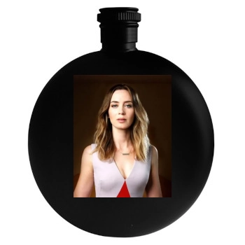 Emily Blunt Round Flask