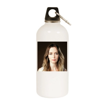 Emily Blunt White Water Bottle With Carabiner