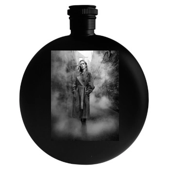 Emily Blunt Round Flask