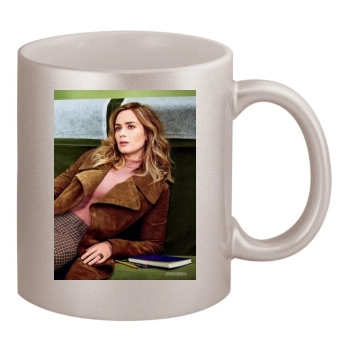 Emily Blunt 11oz Metallic Silver Mug