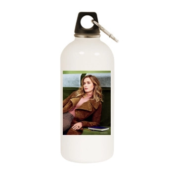 Emily Blunt White Water Bottle With Carabiner