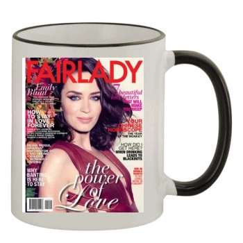 Emily Blunt 11oz Colored Rim & Handle Mug