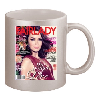 Emily Blunt 11oz Metallic Silver Mug