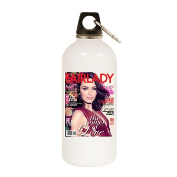 Emily Blunt White Water Bottle With Carabiner