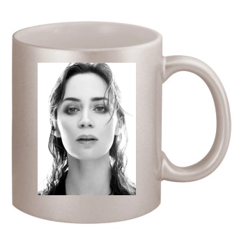 Emily Blunt 11oz Metallic Silver Mug