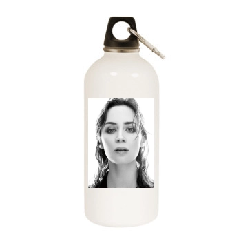 Emily Blunt White Water Bottle With Carabiner