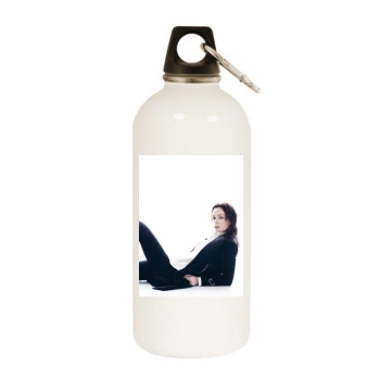 Emily Blunt White Water Bottle With Carabiner