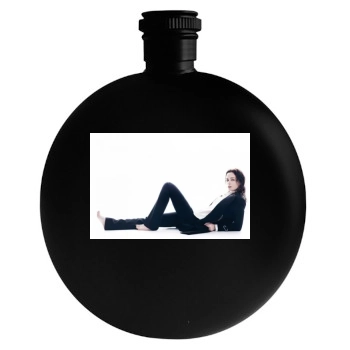 Emily Blunt Round Flask