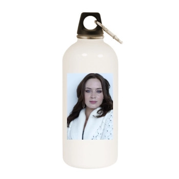 Emily Blunt White Water Bottle With Carabiner