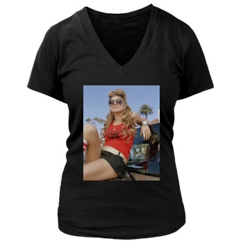 Fergie Women's Deep V-Neck TShirt