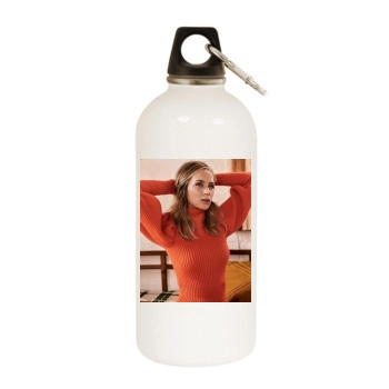 Emily Blunt White Water Bottle With Carabiner