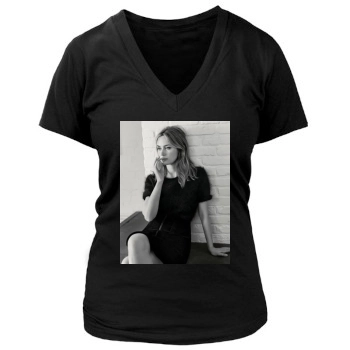 Emily Blunt Women's Deep V-Neck TShirt