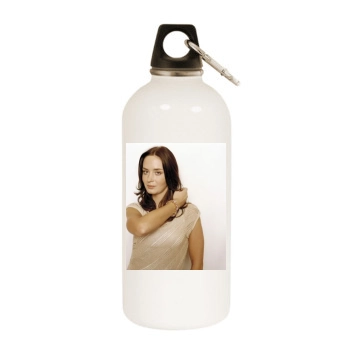 Emily Blunt White Water Bottle With Carabiner